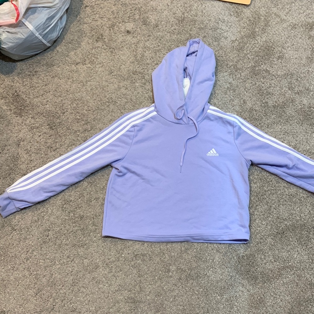 Super cute lavender addidas cropped sweatshirt